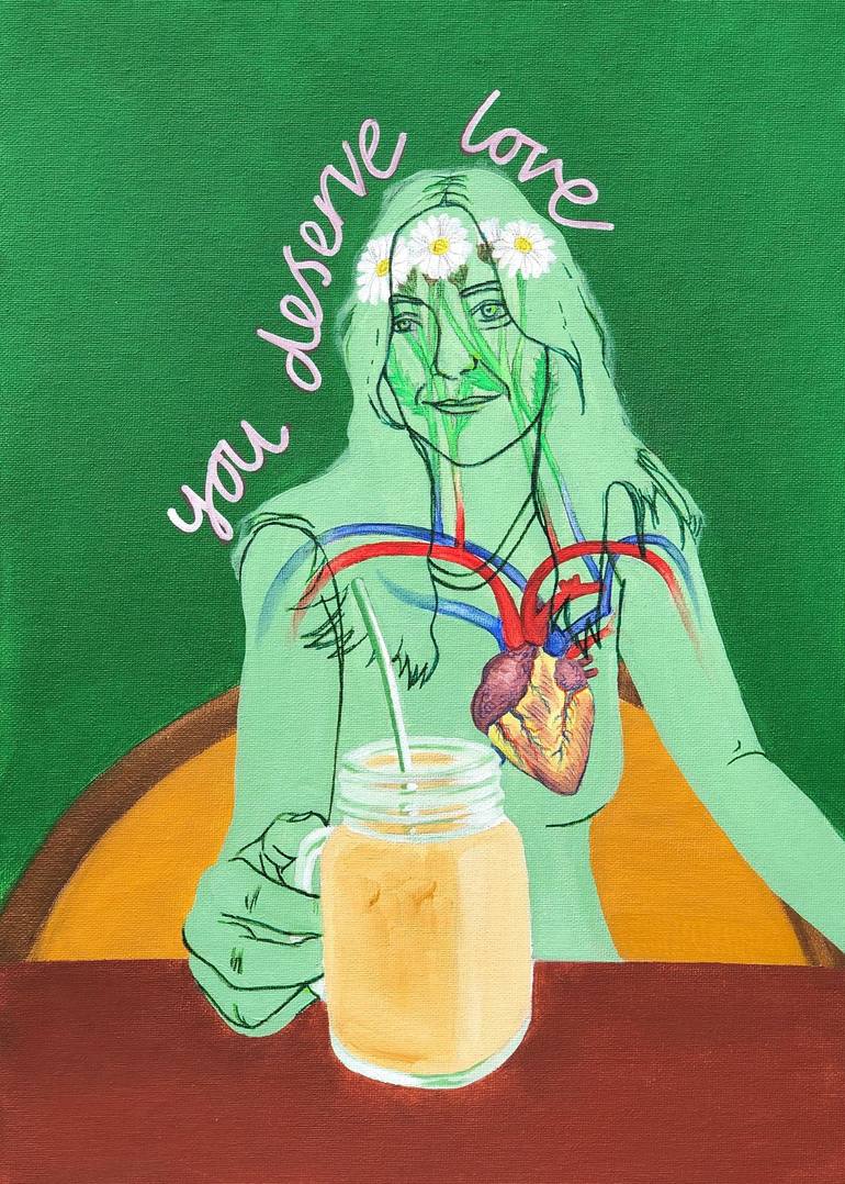 You Deserve Love Painting by Lindsay Tempest Saatchi Art