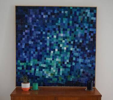 Saatchi Art Artist Julie Arvaniti; Paintings, “Happy Blue - commission painting” #art