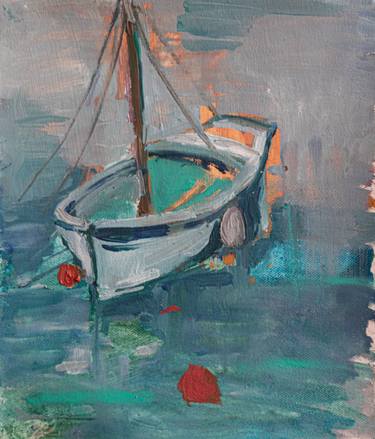 Original Boat Paintings by Julie Arvaniti