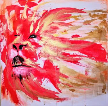 Original Abstract Animal Painting by Shep Marshall