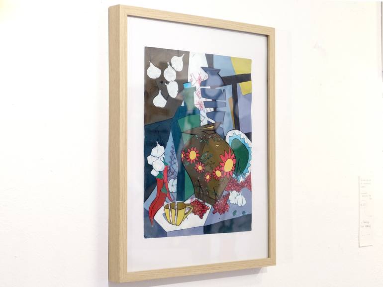 Original Minimalism Still Life Painting by Oleksiy Zhukov