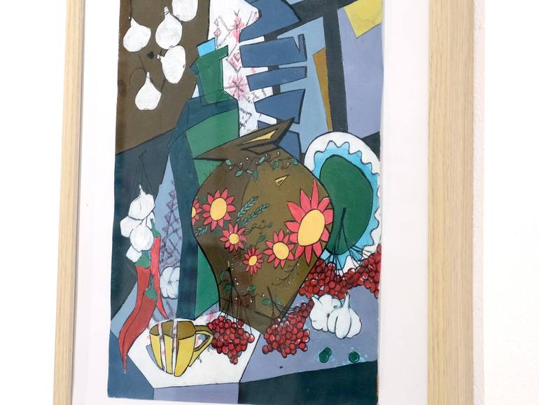 Original Minimalism Still Life Painting by Oleksiy Zhukov