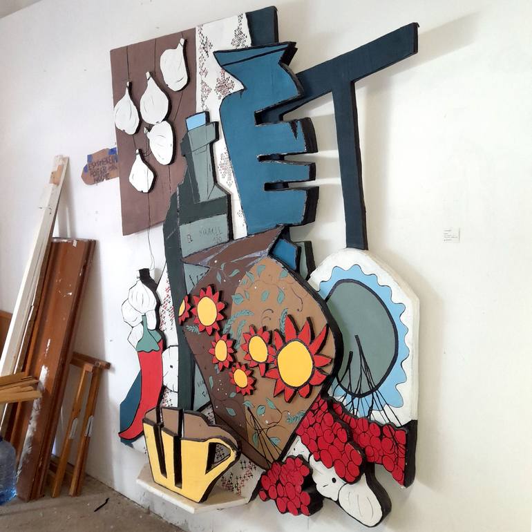 Original Minimalism Still Life Mixed Media by Oleksiy Zhukov