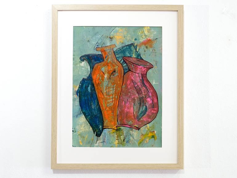 Original Minimalism Still Life Painting by Oleksiy Zhukov