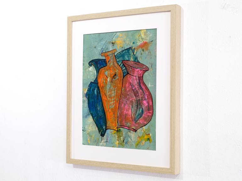 Original Minimalism Still Life Painting by Oleksiy Zhukov