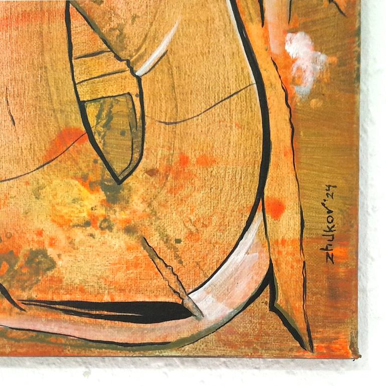 Original Abstract Still Life Painting by Oleksiy Zhukov