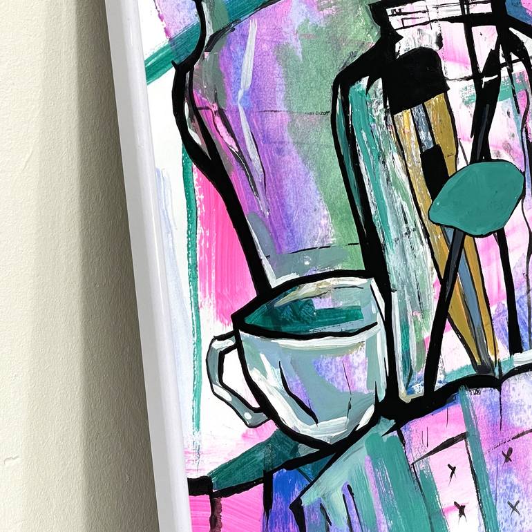 Original Abstract Still Life Painting by Oleksiy Zhukov