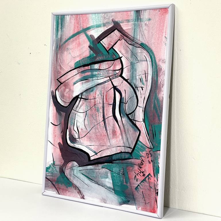 Original Abstract Still Life Painting by Oleksiy Zhukov