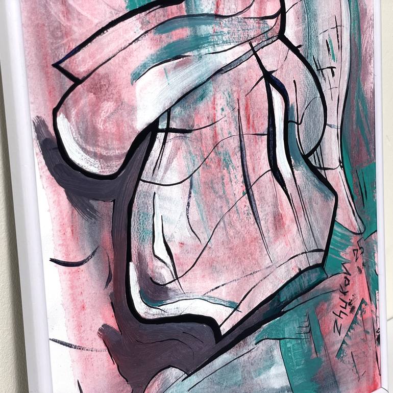 Original Abstract Still Life Painting by Oleksiy Zhukov