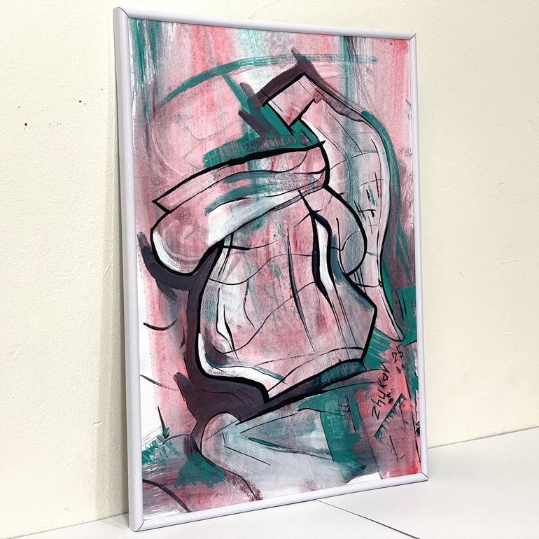 Original Abstract Still Life Painting by Oleksiy Zhukov