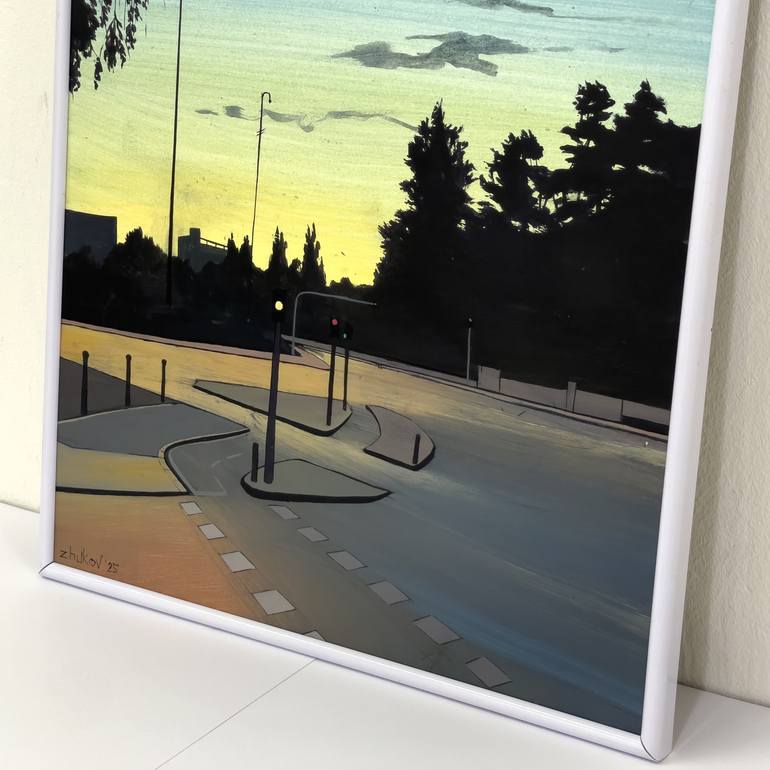 Original Contemporary Sunset Painting by Oleksiy Zhukov