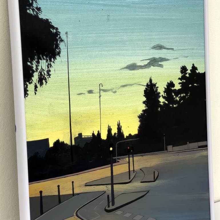 Original Contemporary Sunset Painting by Oleksiy Zhukov