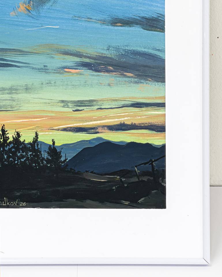 Original Contemporary Sunset Painting by Oleksiy Zhukov