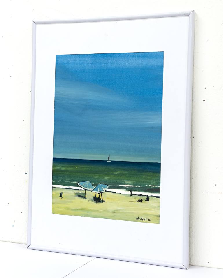 Original Contemporary Beach Painting by Oleksiy Zhukov