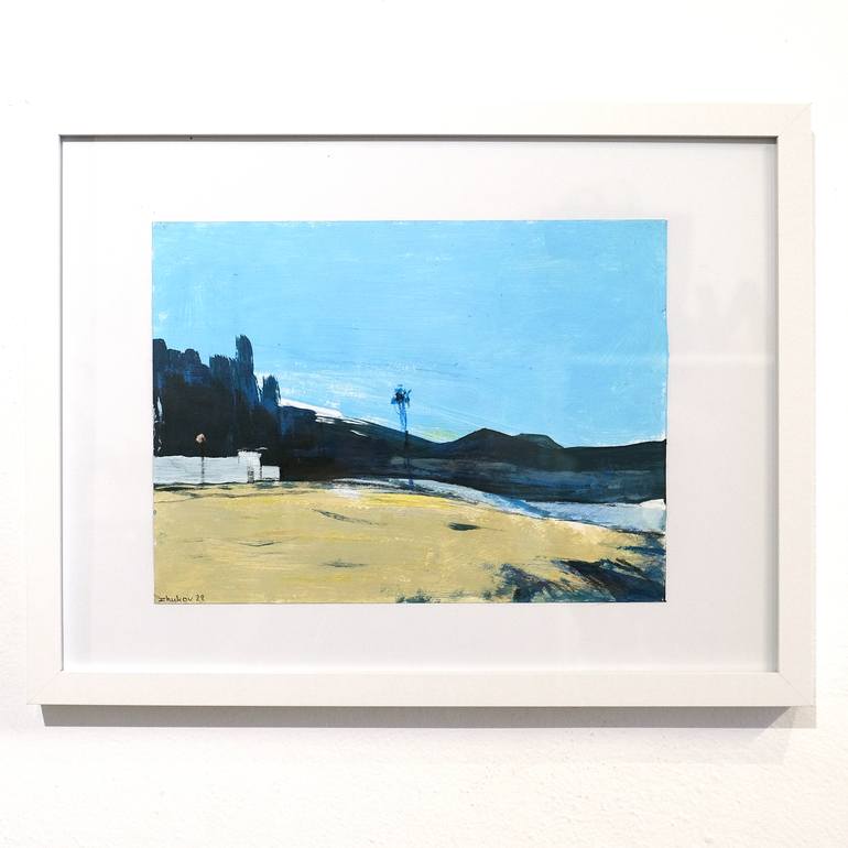 Original Abstract Beach Painting by Oleksiy Zhukov