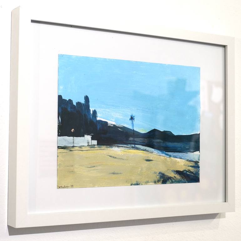 Original Abstract Beach Painting by Oleksiy Zhukov