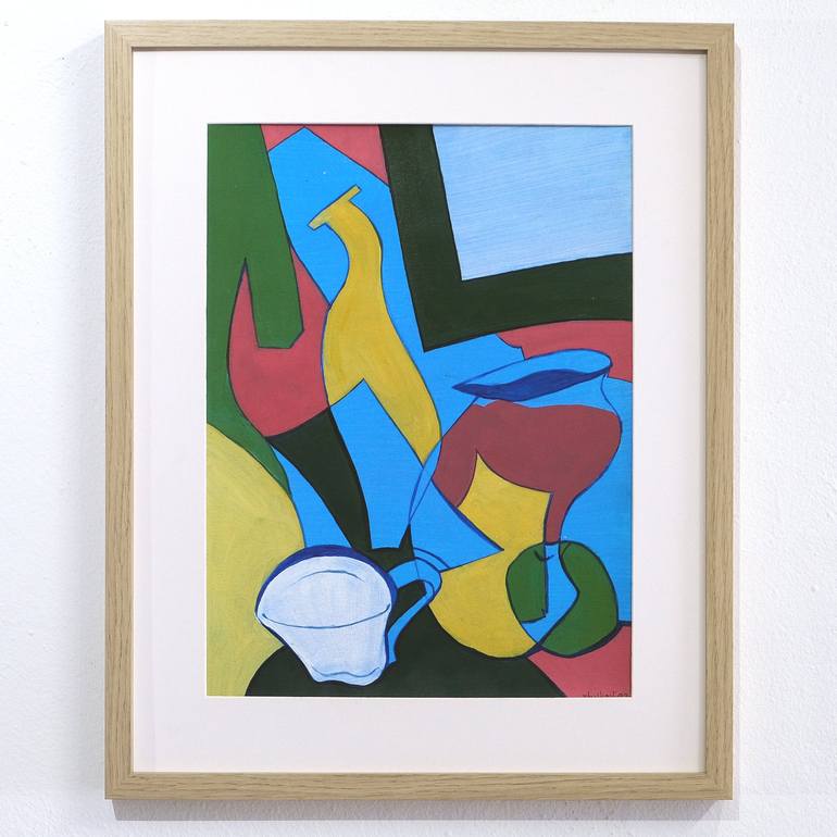 Original Abstract Still Life Painting by Oleksii Zhukov