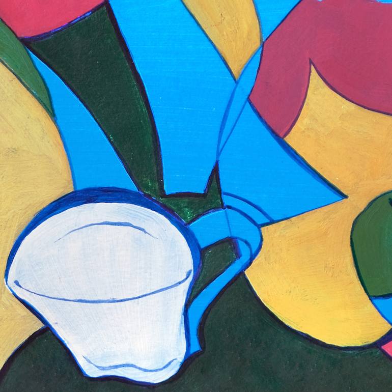 Original Abstract Still Life Painting by Oleksiy Zhukov