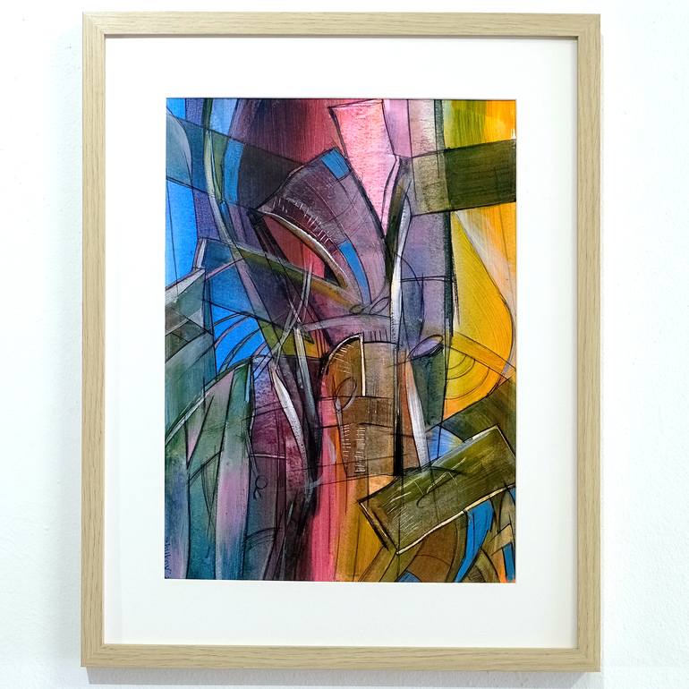 Original Abstract Expressionism Abstract Painting by Oleksiy Zhukov