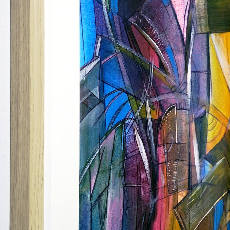 Original Abstract Expressionism Abstract Painting by Oleksiy Zhukov