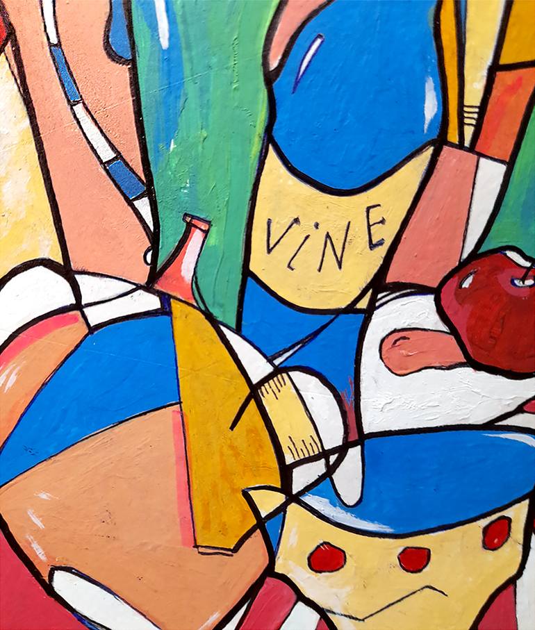Original Abstract Expressionism Still Life Painting by Oleksiy Zhukov
