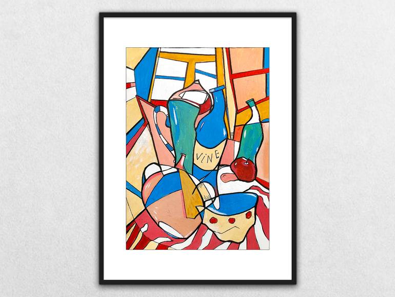 Original Abstract Expressionism Still Life Painting by Oleksiy Zhukov