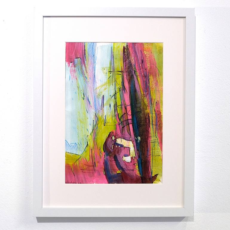 Original Abstract Expressionism Abstract Painting by Oleksiy Zhukov
