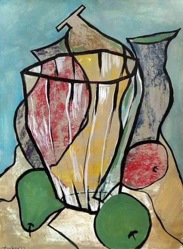 Print of Abstract Expressionism Still Life Paintings by Oleksii Zhukov