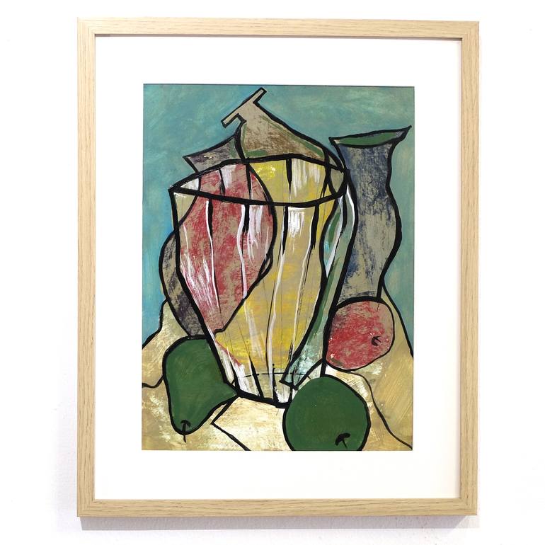 Original Abstract Expressionism Still Life Painting by Oleksiy Zhukov