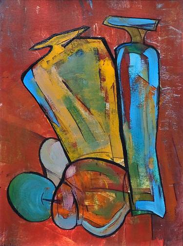 Original Abstract Expressionism Still Life Paintings by Oleksii Zhukov
