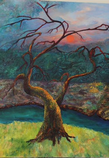 Original Tree Painting by Liudmila Tarasova