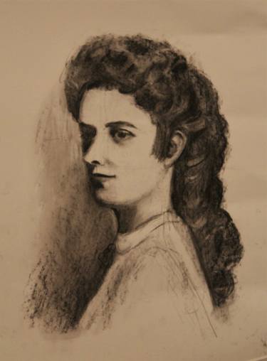 Original Fine Art Portrait Drawings by Kinga Hegedűs