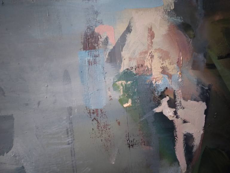 Original Abstract Erotic Painting by Daniele Nessi