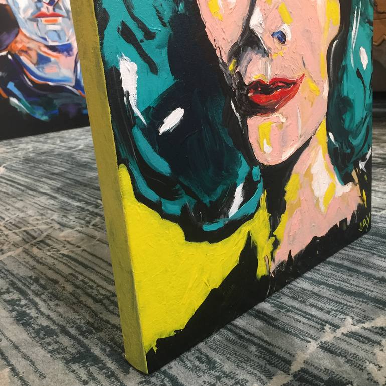 Original Pop Art Portrait Painting by Jay Heather