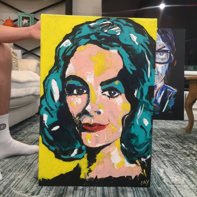 Original Pop Art Portrait Painting by Jay Heather