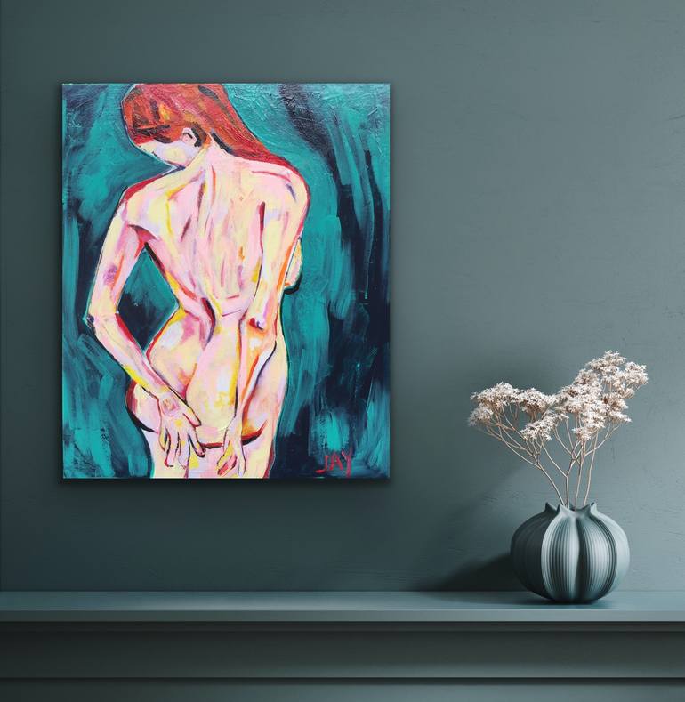 Original Figurative Nude Painting by Jay Heather