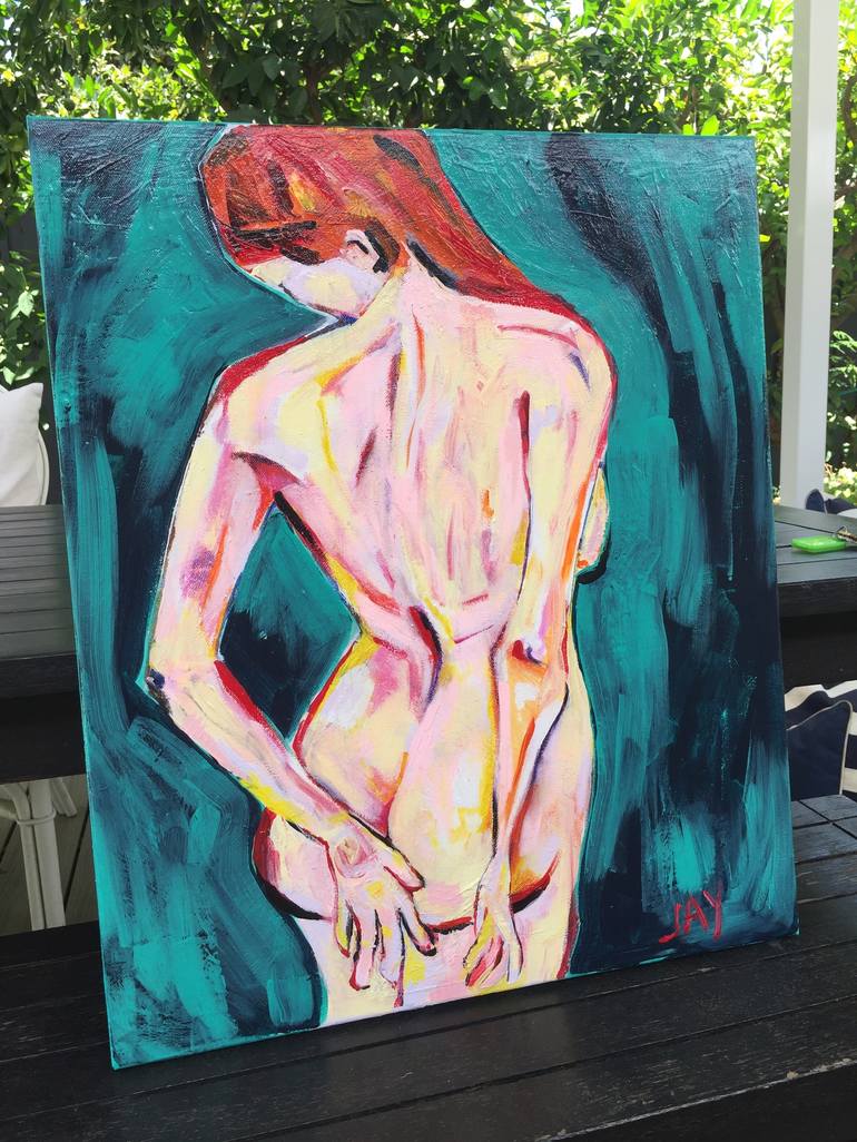 Original Figurative Nude Painting by Jay Heather