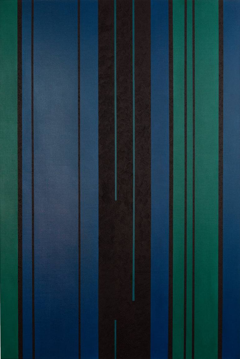 abstract stripes geometric colorfield painting KH#330 Original Painting by hoffmann gallery