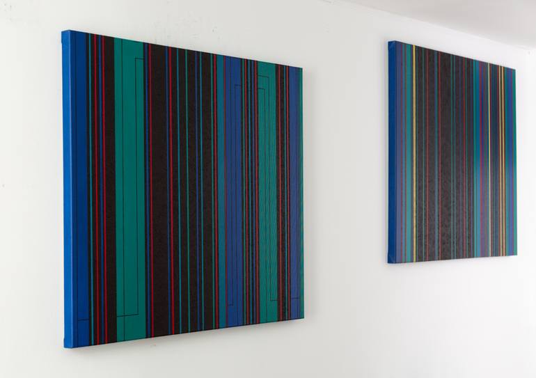 Original Geometric Abstract Painting by Hoffmann Gallery