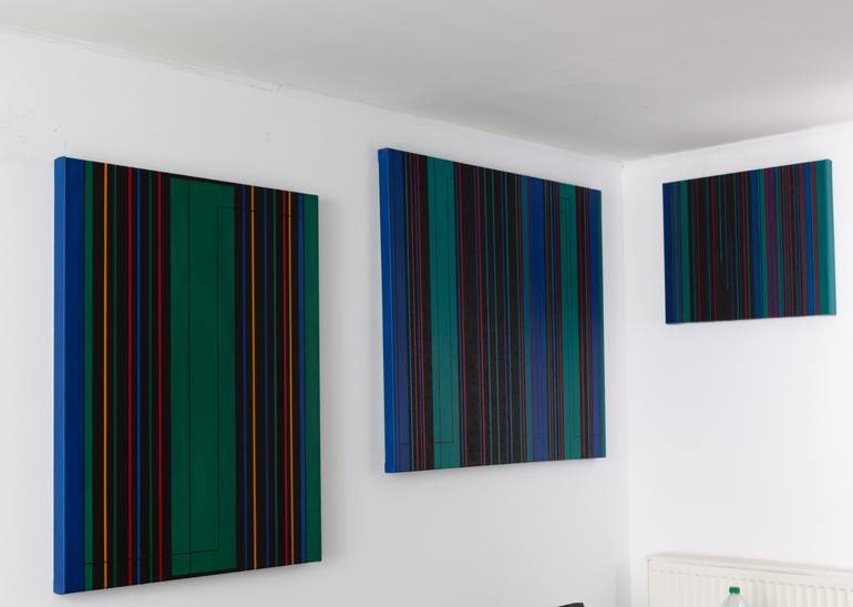 Original Geometric Abstract Painting by Hoffmann Gallery