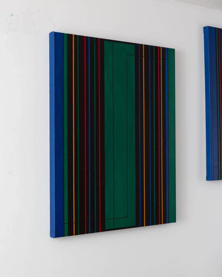 Original Geometric Abstract Painting by Hoffmann Gallery