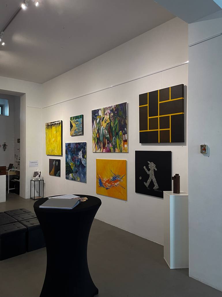 Original Conceptual Abstract Painting by Hoffmann Gallery