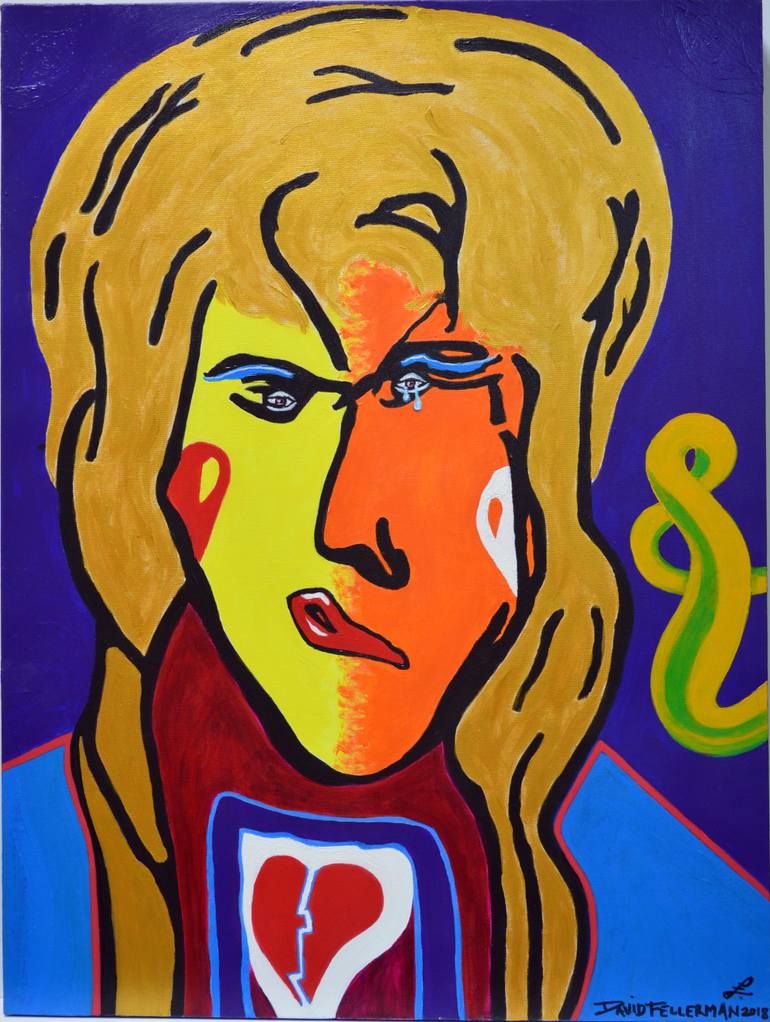 Original Abstract Expressionism Abstract Painting by David Fellerman