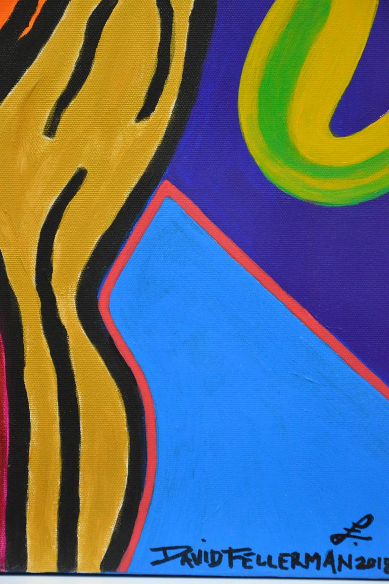 Original Abstract Expressionism Abstract Painting by David Fellerman