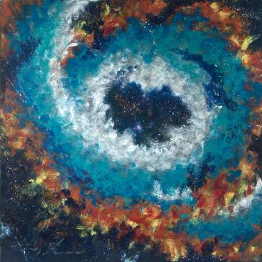 Original Abstract Expressionism Outer Space Paintings by Tony Blue