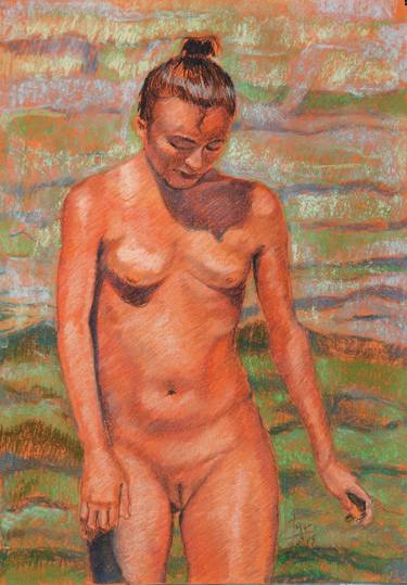 Original Nude Drawing by Igor Biesiadka