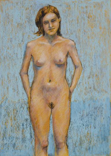 Original Figurative Nude Drawings by Igor Biesiadka