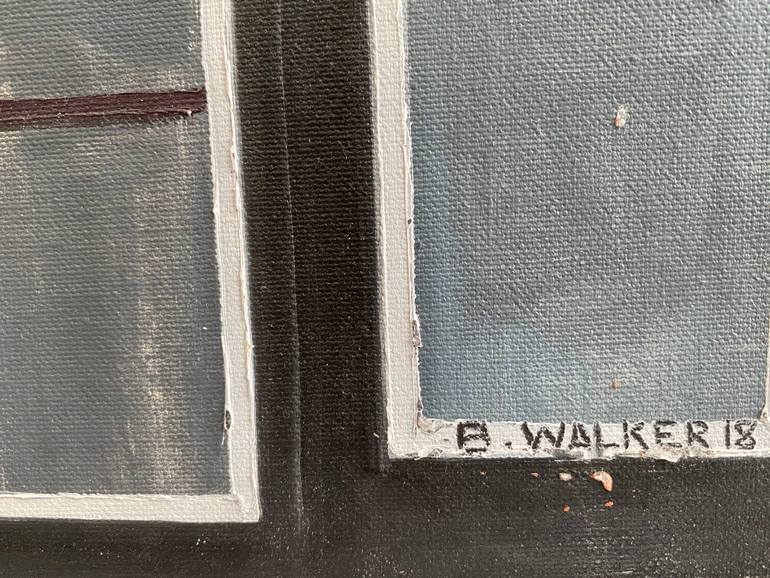 Original Minimalism Architecture Painting by Benjamin Walker