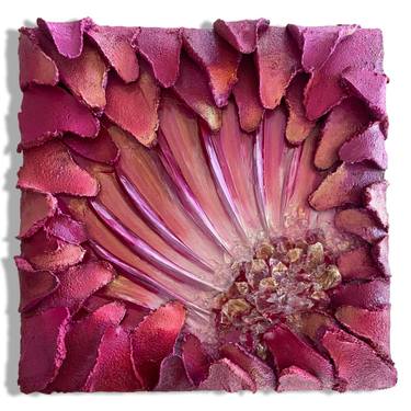 Original Abstract Floral Mixed Media by Alison Price