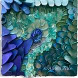 A Swim at Venus Pool  - Purely Textural Map Points series by Alison Price